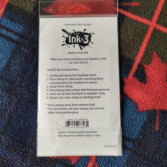 Ink On 3 Photopolymer Clear Stamp Set: Three Little Pigs - Picture 2 of 2